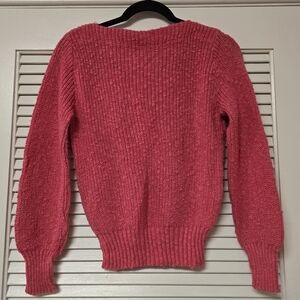 Gotham - Vintage Pink Knit Classic Long-Sleeve Sweater